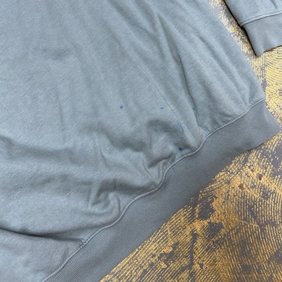 H&M Pullover Crew Neck Sweater Cotton Medium Sage Green Teal - Picture 6 of 6